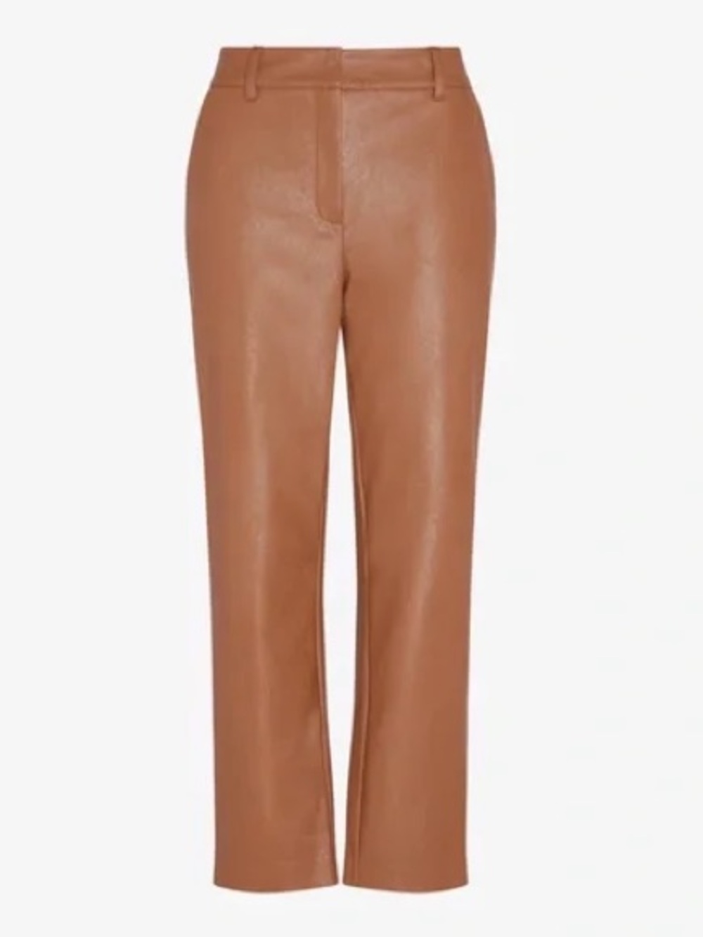 Commando Faux Leather 7/8 Trouser Work Pants Chestnut Brown